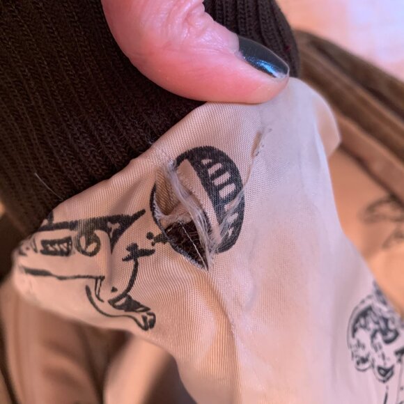 Flight Club bomber leather Jacket - Picture 6 of 16